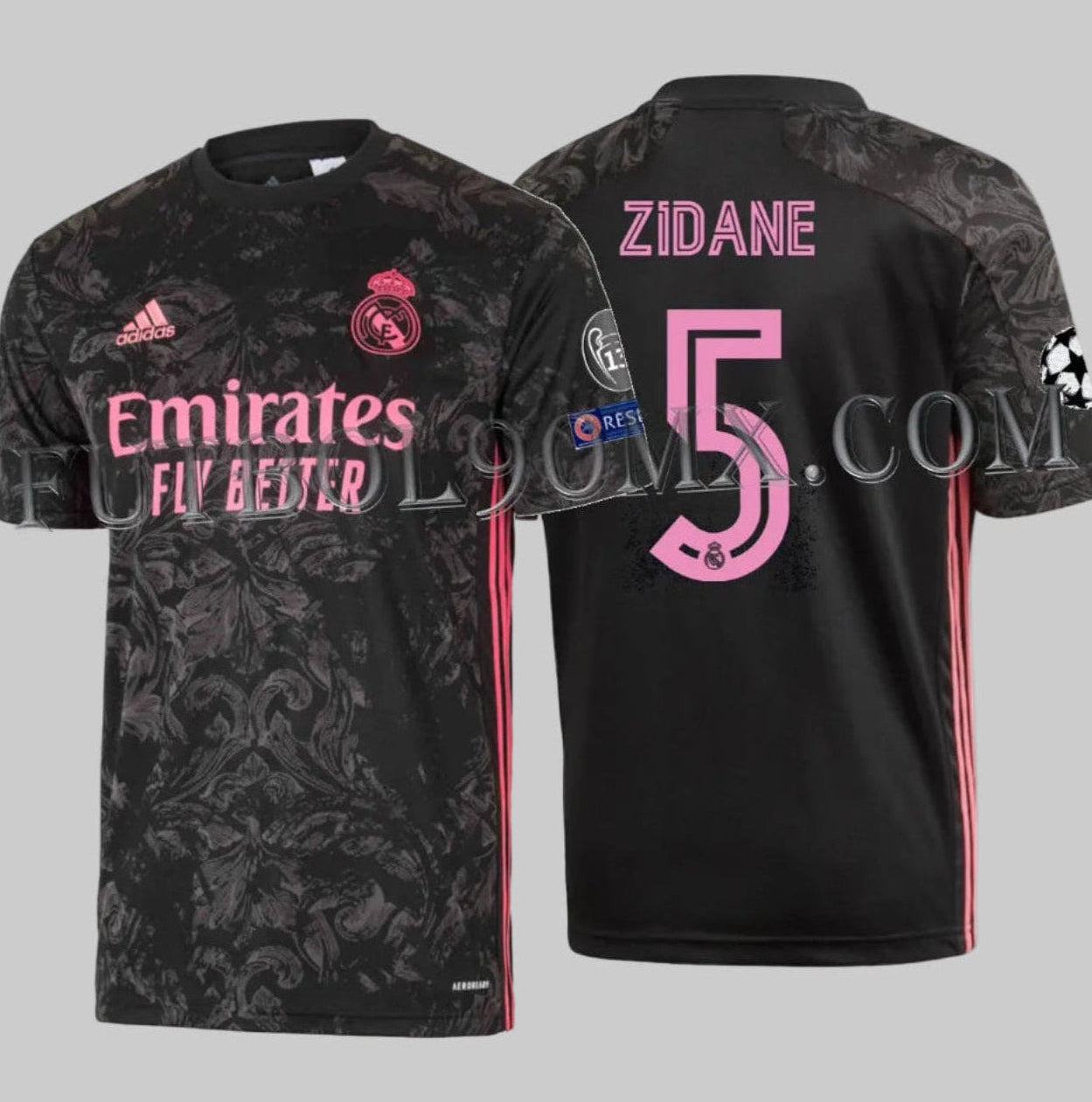 ADIDAS ZINEDINE ZIDANE REAL MADRID JERSEY TERCERO UEFA CHAMPIONS LEAGUE 2020/21 1