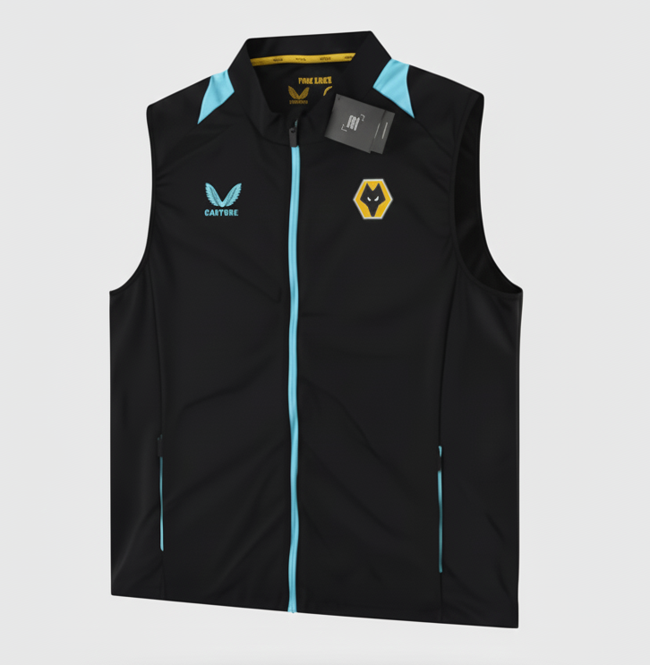 CASTORE WOLVERHAMPTON WOLVES CHALECO DE ENTRENAMIENTO PRO BENCH 2021/22 1
