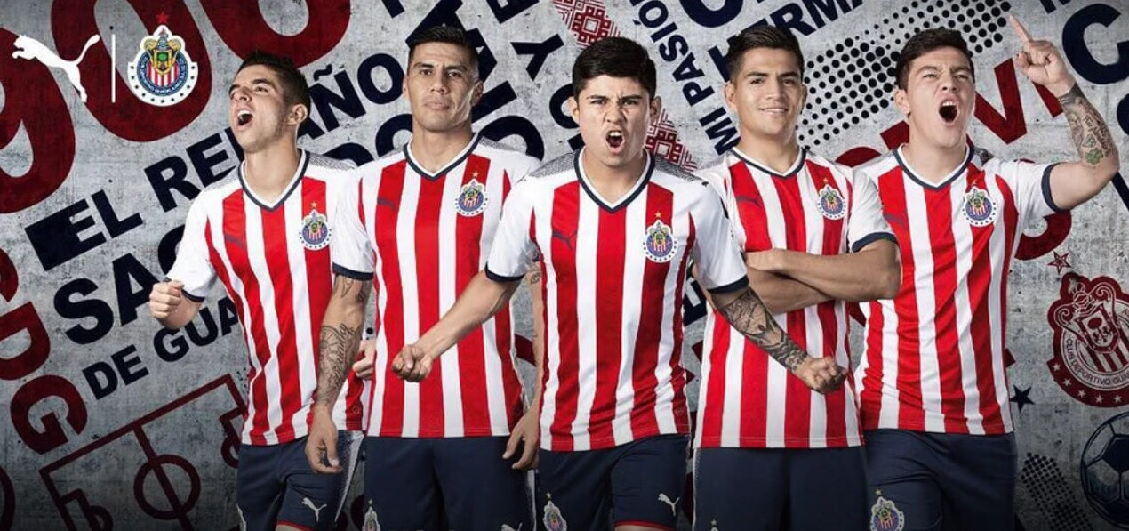 PUMA CHIVAS DEL GUADALAJARA PROMO JERSEY DE CASA AUTÉNTICA DE JUGADORES 2017/18 8