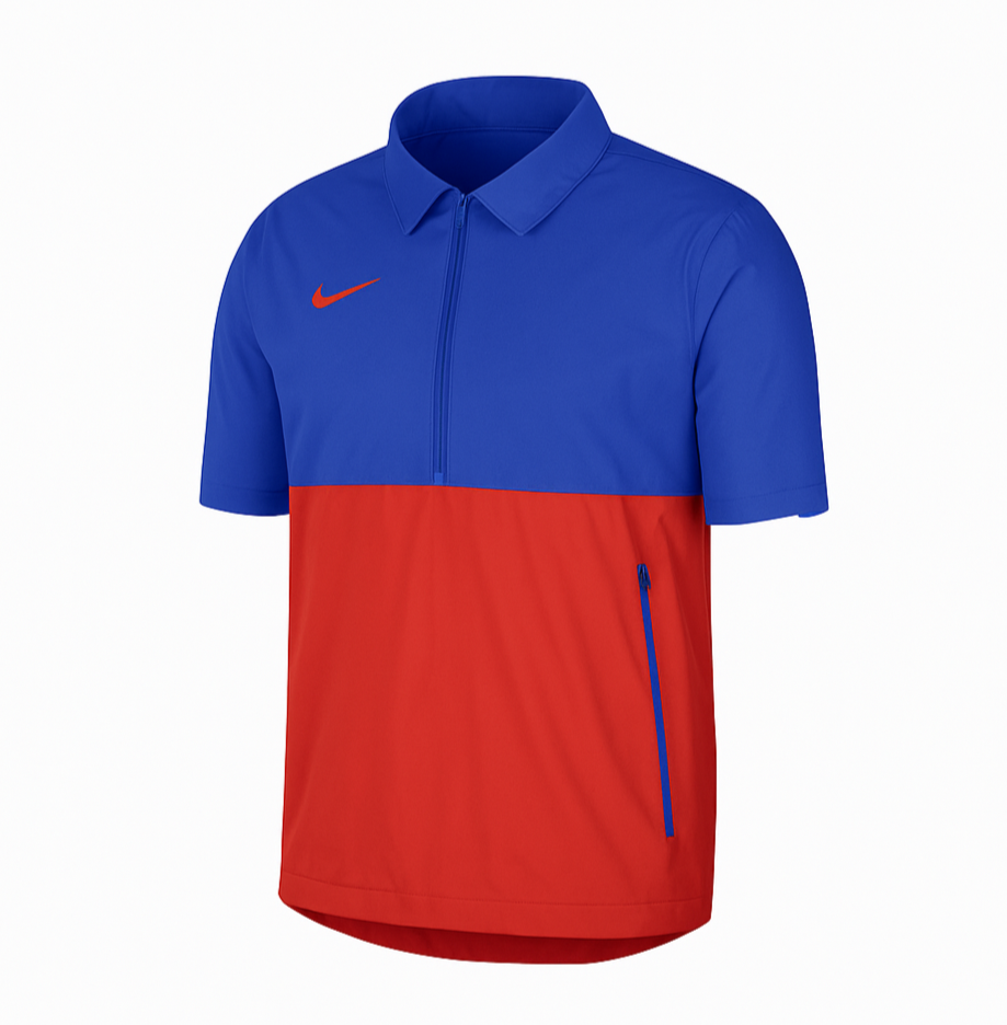 NIKE FOOTBALL SIDELINE COACH CHAMARRA LIGERA DE MEDIO CIERRE MANGA CORTA Azul 1