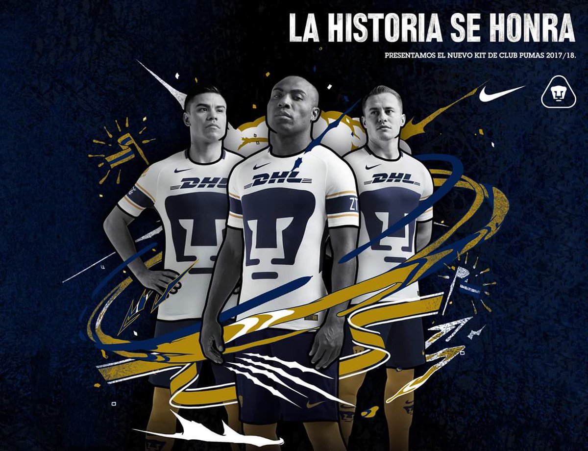 NIKE PUMAS UNAM JERSEY DE CASA 2017/18 4
