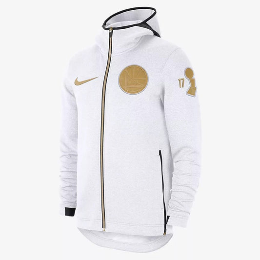 NIKE NBA CHAMPIONS GOLDEN STATE WARRIORS SUDADERA TROPHY RING BANNER THERMA FLEX