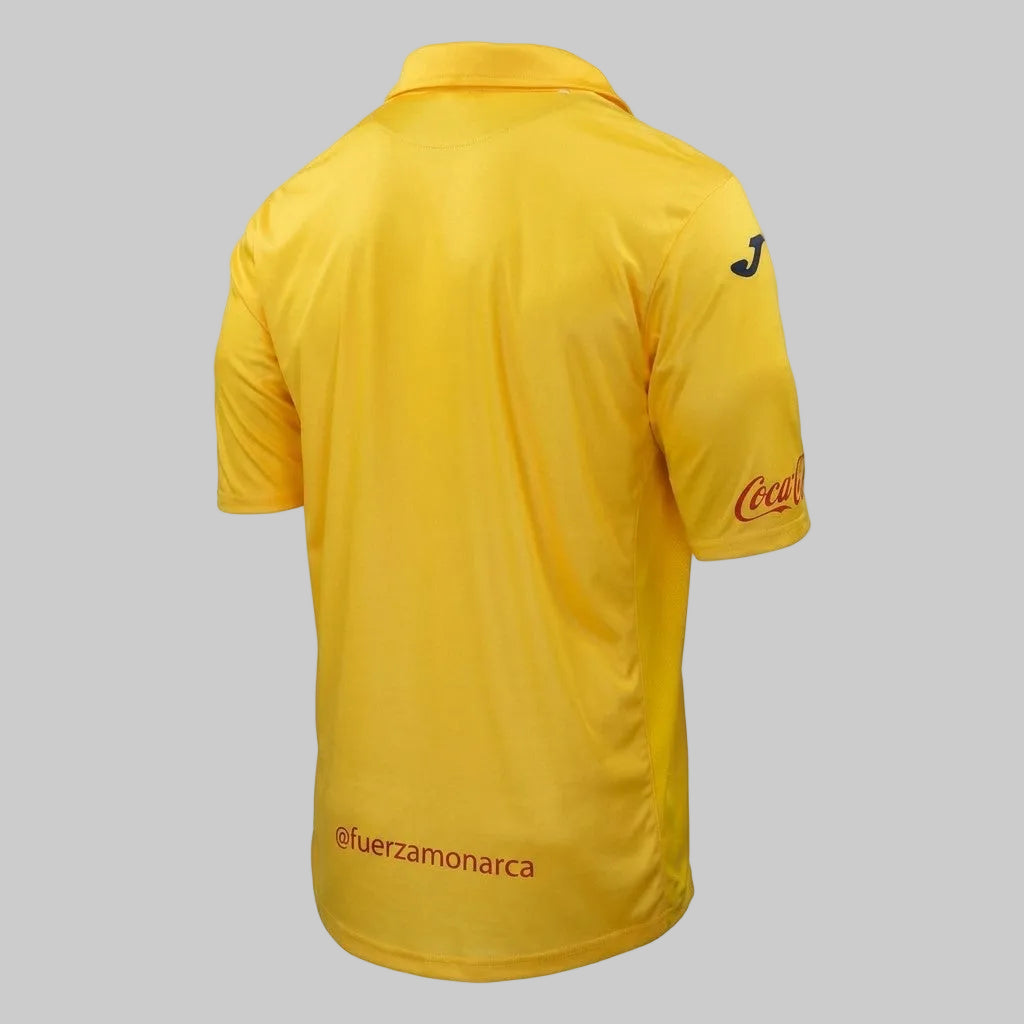 Detalle de la espalda limpia del jersey Joma Monarcas Morelia de casa 2013/14 (Ref. MM101011-13) con el patrocinador inferior en Futbol90MX