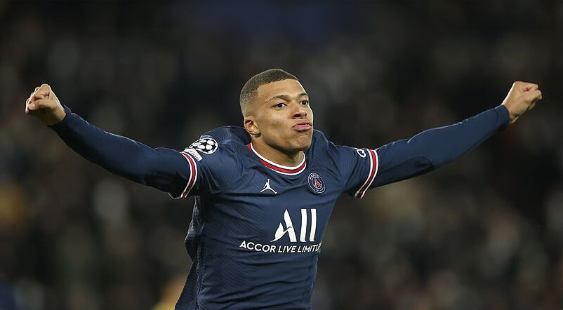 JORDAN KYLIAN MBAPPE PSG PARIS SAINT-GERMAIN JERSEY DE CASA UEFA CHAMPIONS LEAGUE 2021/22 5