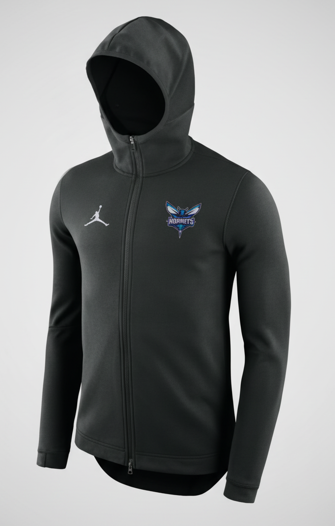 JORDAN NBA CHARLOTTE HORNETS SUDADERA SHOWTIME ON-COURT CON CIERRE COMPLETO 0