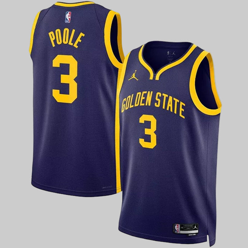 JORDAN NBA GOLDEN STATE WARRIORS JERSEY POOLE # 3 SWINGMAN STATEMENT EDICIÓN 3