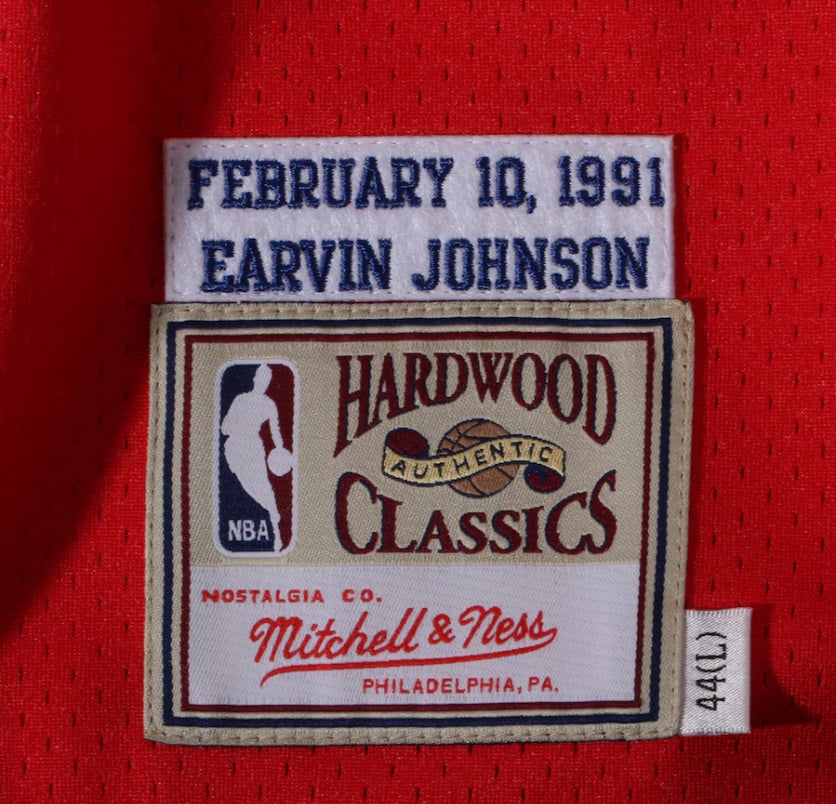 MITCHELL & NESS NBA HARDWOOD CLASSICS MAGIC JOHNSON JERSEY AUTENTICO ALL-STAR 1991 6