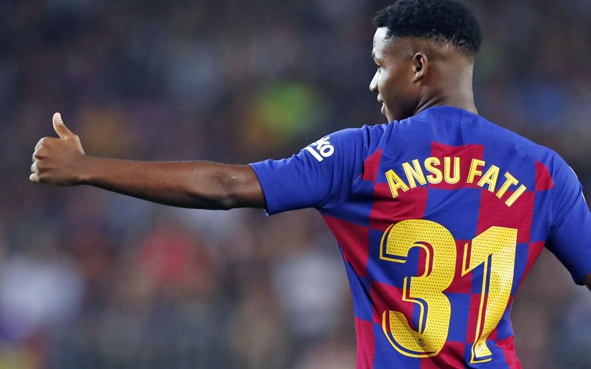 NIKE ANSU FATI FC BARCELONA JERSEY DE CASA 2019/20 4