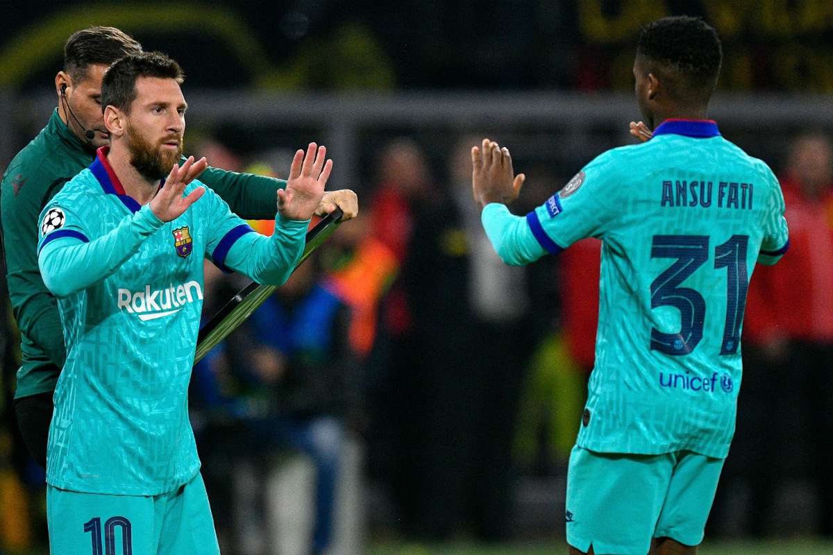 NIKE ANSU FATI FC BARCELONA JERSEY TERCERO UEFA CHAMPIONS LEAGUE 2019/20 4