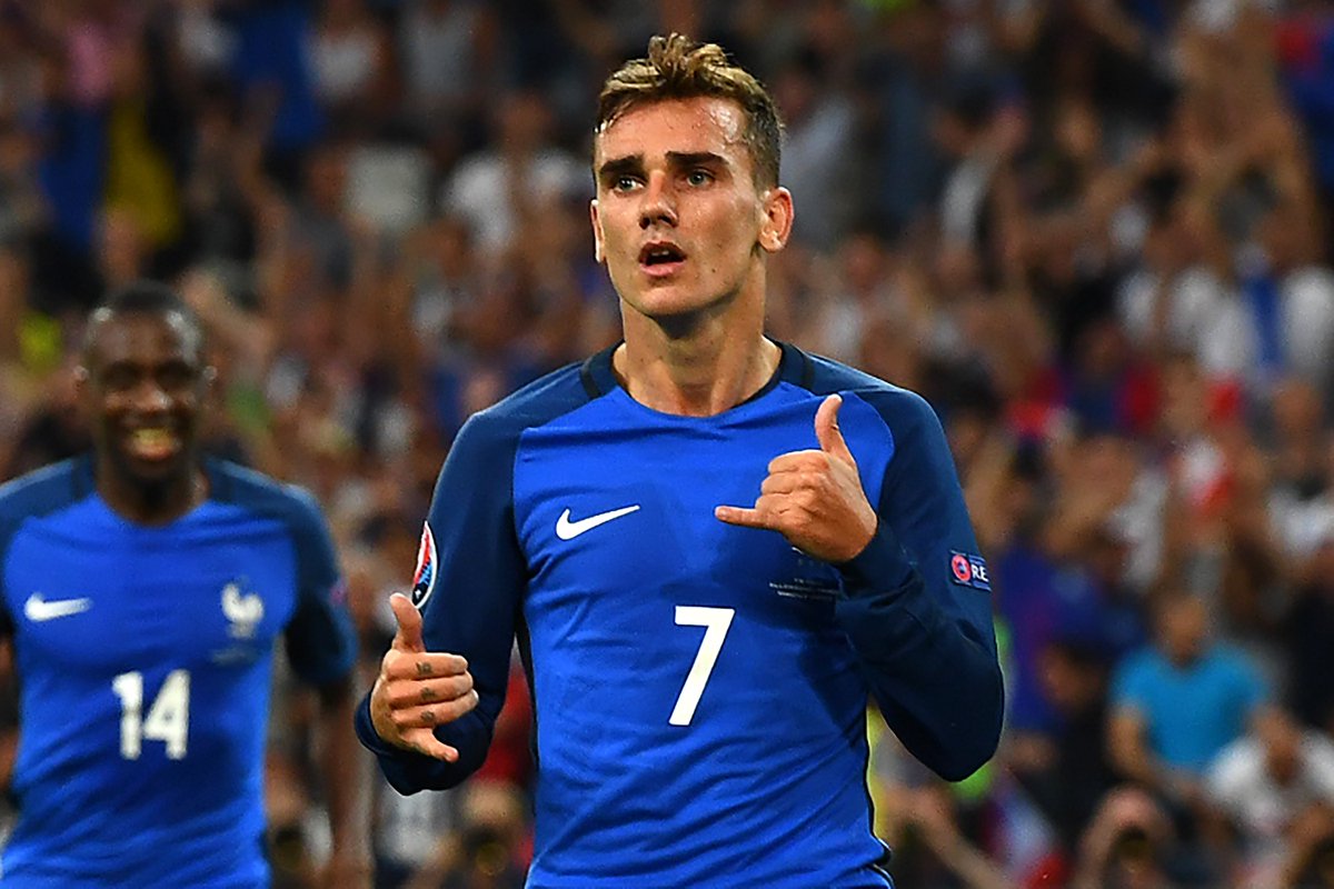 NIKE ANTOINE GRIEZMANN FRANCIA AUTHENTIC VAPOR MATCH JERSEY DE CASA EURO 2016 7