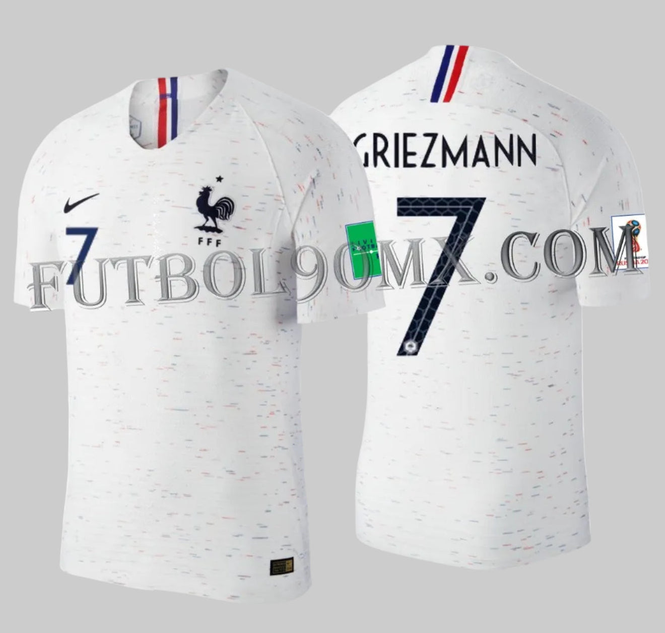 NIKE ANTOINE GRIEZMANN FRANCIA AUTHENTIC VAPOR MATCH JERSEY DE VISITA COPA MUNDIAL FIFA 2018 8