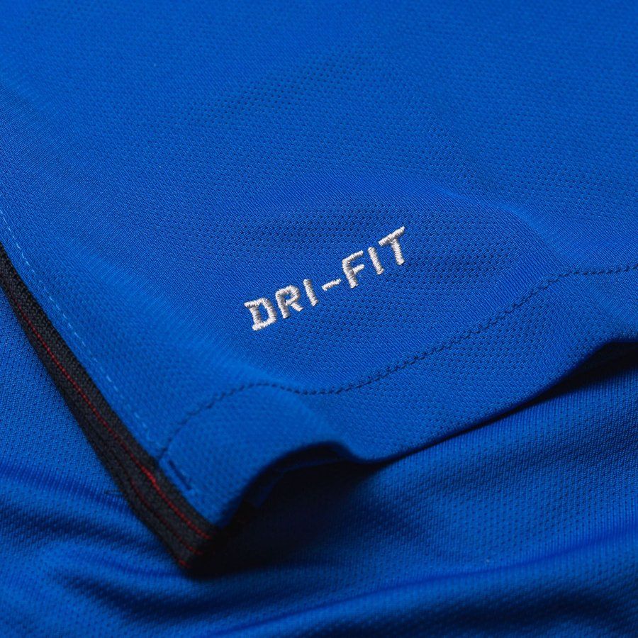 Acercamiento a las letras DRI-FIT del Jersey de Francia Euro 2016