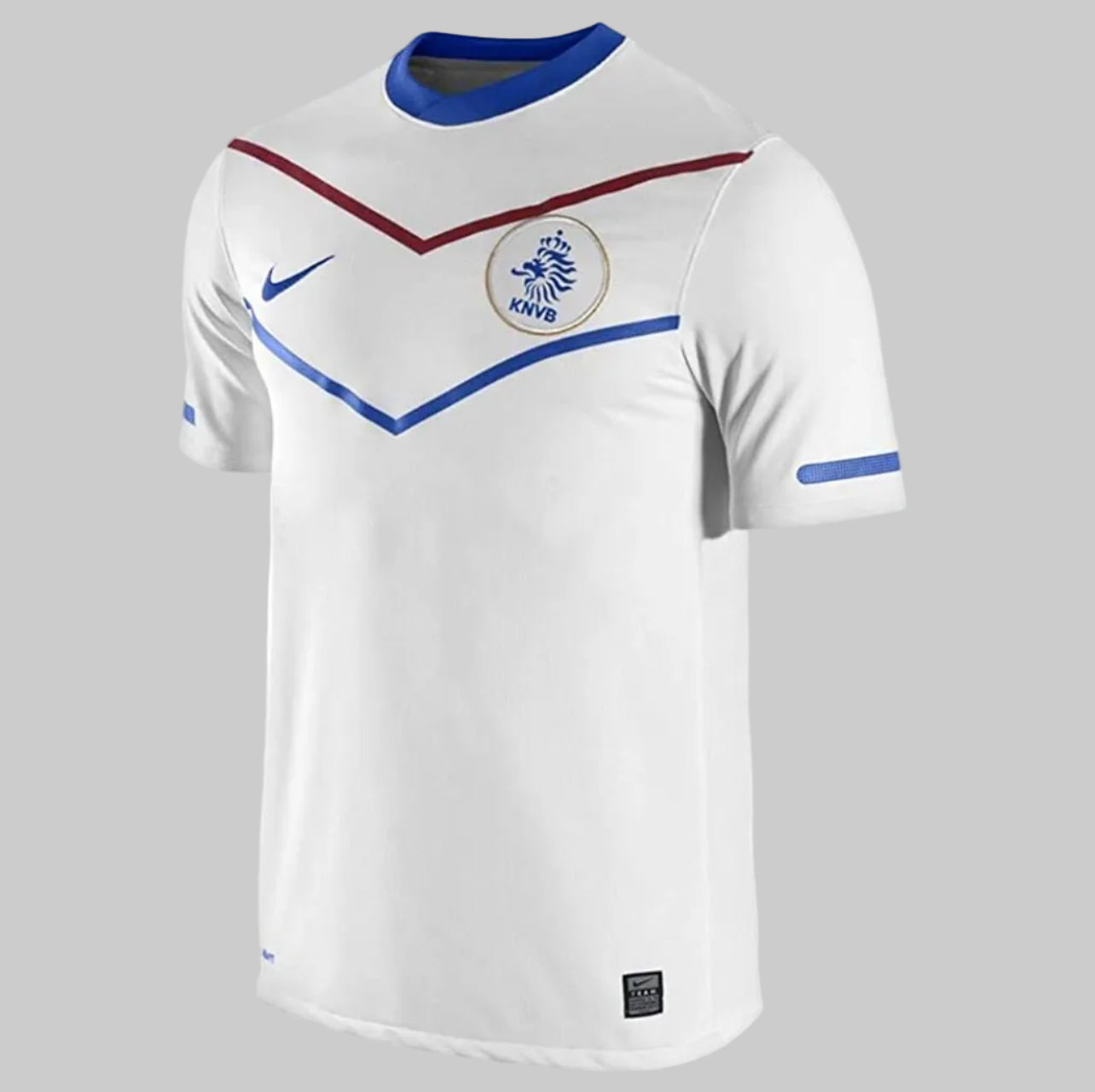 Vista frontal del jersey Nike Países Bajos Away 2010 de Arjen Robben en Futbol90MX