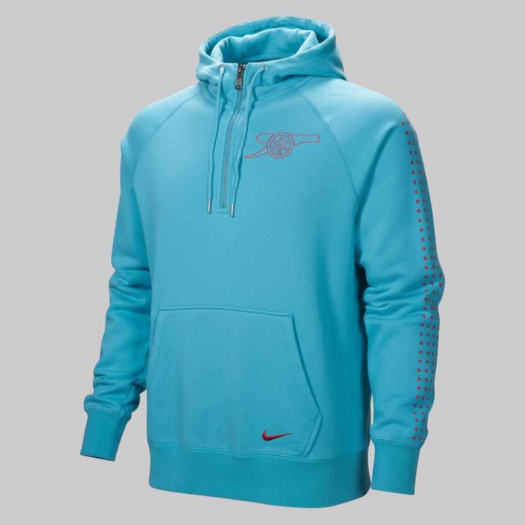 NIKE ARSENAL FC SUDADERA CON GORRA AUTENTICA AW77 CON ½ CIERRE 0