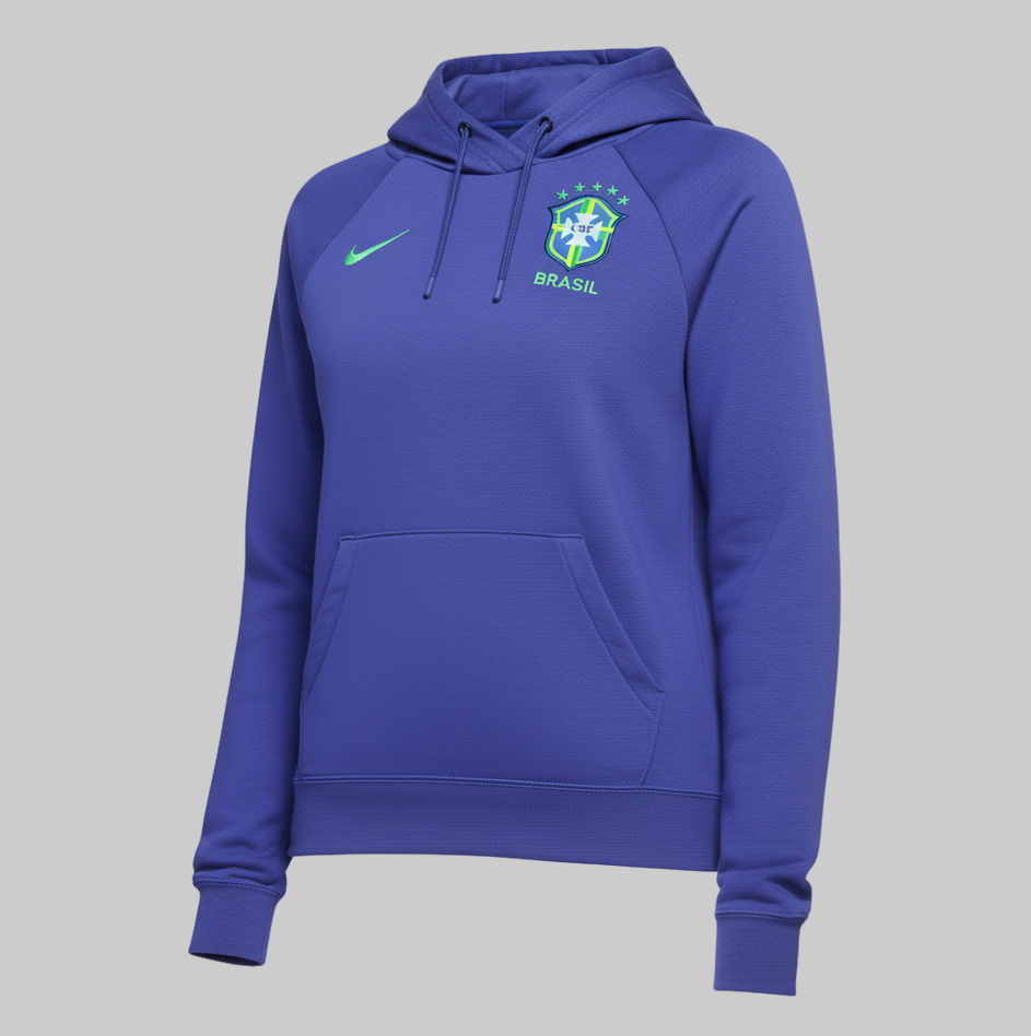 NIKE BRASIL SUDADERA FLEECE CON GORRA PARA MUJER 2022 0