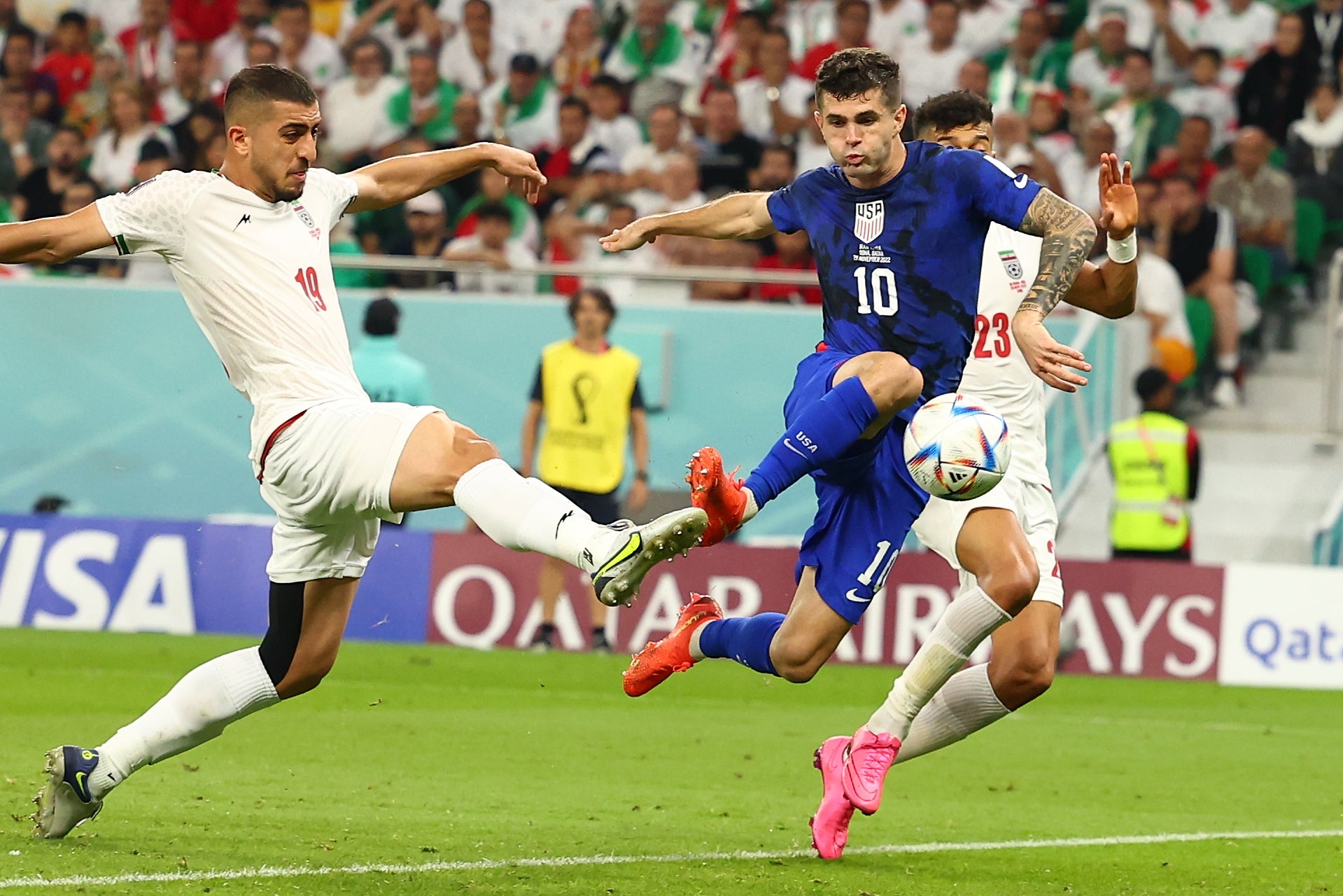 NIKE CHRISTIAN PULISIC USA USMNT JERSEY MANGA LARGA DE VISITA COPA MUNDIAL FIFA 2022 7