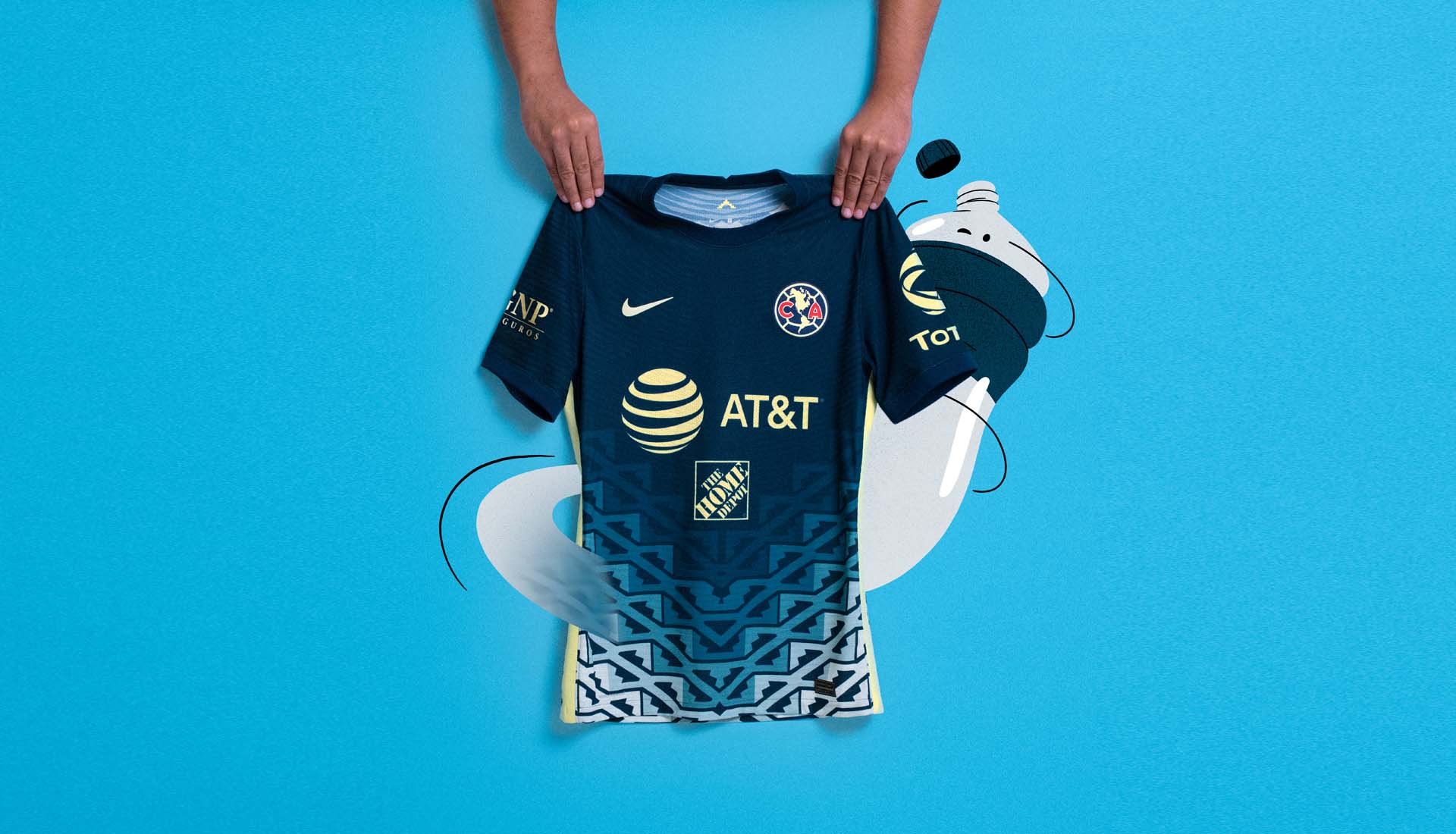 NIKE CLUB AMERICA ADV VAPOR MATCH JERSEY DE VISITA 2021/22 5