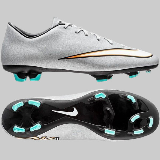 NIKE CR7 MERCURIAL VICTORY V CR FG ZAPATOS DE FUTBOL PARA TERRENO FIRME Plata 1