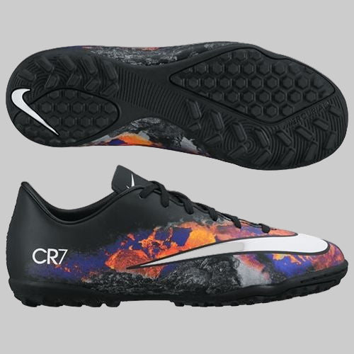 NIKE CR7 MERCURIAL VICTORY V TF ZAPATOS DE FUTBOL PARA CESPED ARTIFICIAL PARA NIÑO Negro 1