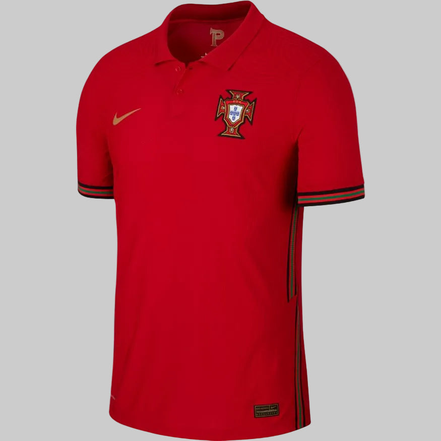 Jersey oficial Nike Portugal Vapor Match Home 2020 2021 Cristiano Ronaldo 7 con parches Eurocopa y Nations League Winners - Futbol 90 MX.