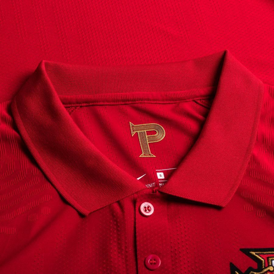 Cuello polo y detalle interior en Cristiano Ronaldo Nike Portugal Vapor Match Home Jersey Euro 2021