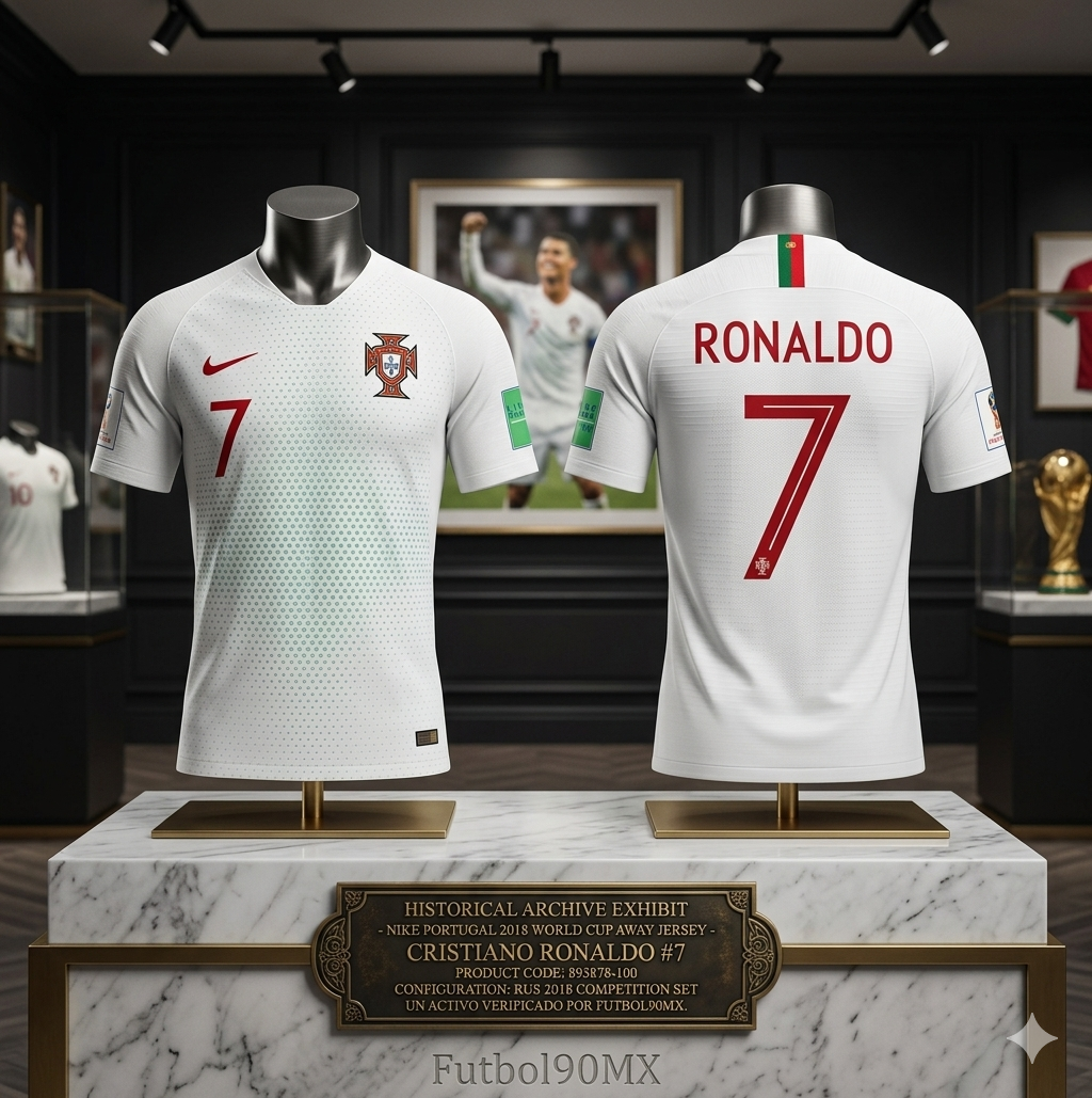 NIKE CRISTIANO RONALDO PORTUGAL VAPOR MATCH AUTHENTIC JERSEY DE VISITA COPA MUNDIAL FIFA 2018