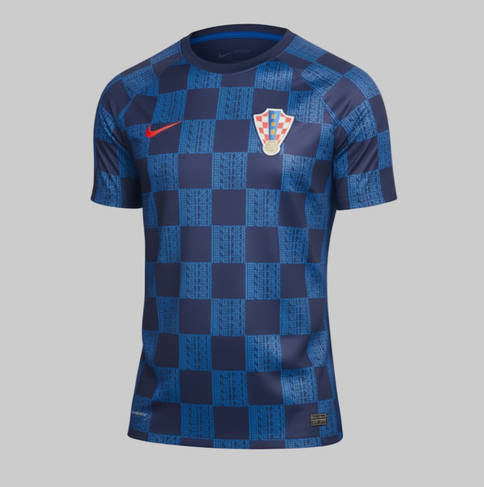NIKE CROACIA JERSEY PRE PARTIDO DE ENTRENAMIENTO COPA MUNDIAL FIFA 2022 0