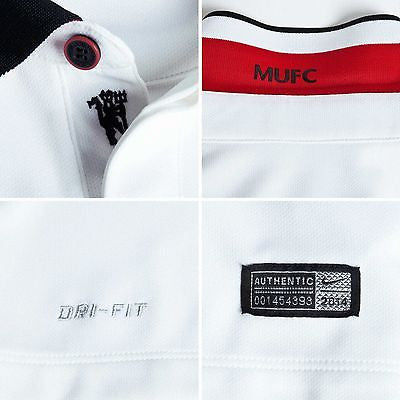 Etiquetas Nike originales 2014 y código de autenticidad 611039-106 en jersey Deadstock David Beckham