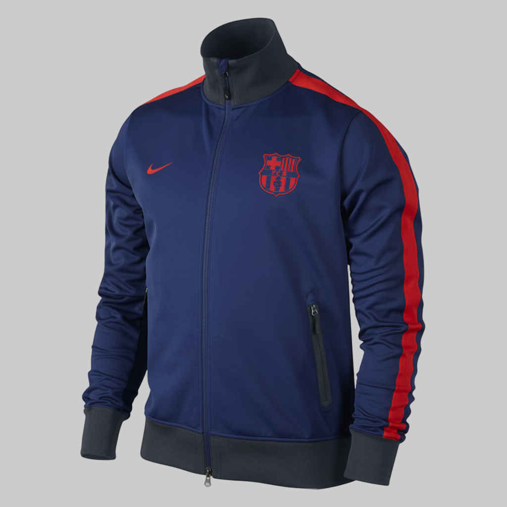 NIKE FC BARCELONA CHAMARRA AUTHENTIC PLAYER ISSUE N98 UEFA CHAMPIONS LEAGUE Azul 1