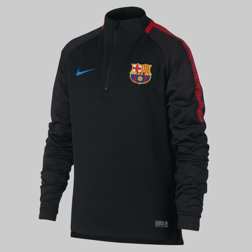 NIKE FC BARCELONA DRY SQUAD SUDADERA DE ENTRENAMIENTO PARA NIÑO 2017/18 Negro 0