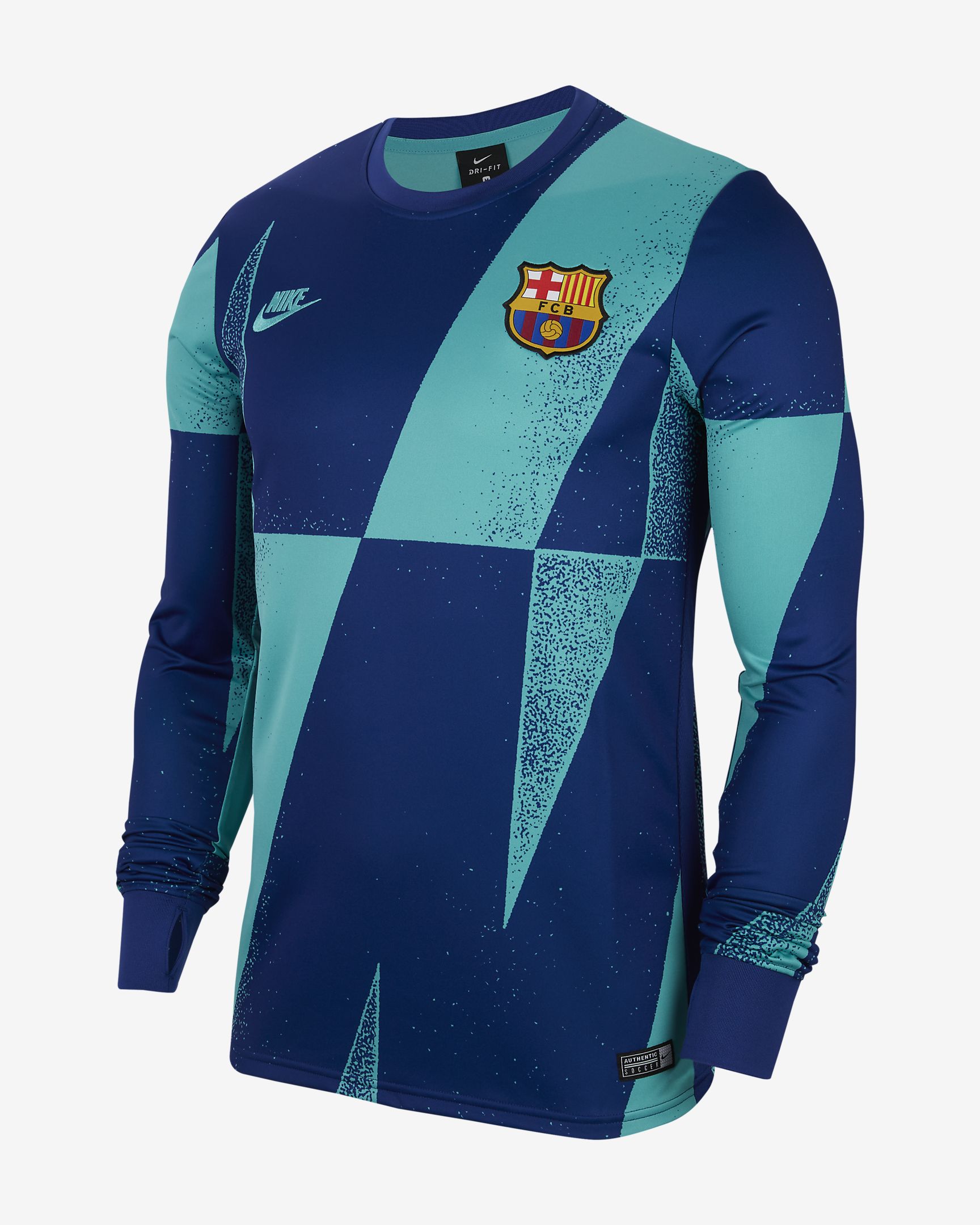 NIKE FC BARCELONA JERSEY DE ENTRENAMIENTO MANGA LARGA PRE PARTIDO UEFA CHAMPIONS LEAGUE 2019/20 4