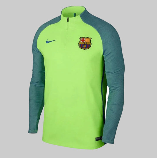 Sudadera entrenamiento Nike FC Barcelona Aeroswift Elite Strike 2016-17 Ghost Green Player Issue - Vista Frontal Archivo