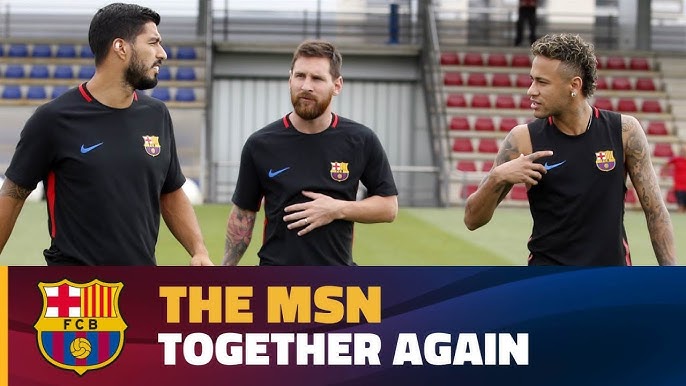 Messi, Neymay Y Suarez vistiendo este Nike Aeroswift Jersey de entrenamiento 2017/18