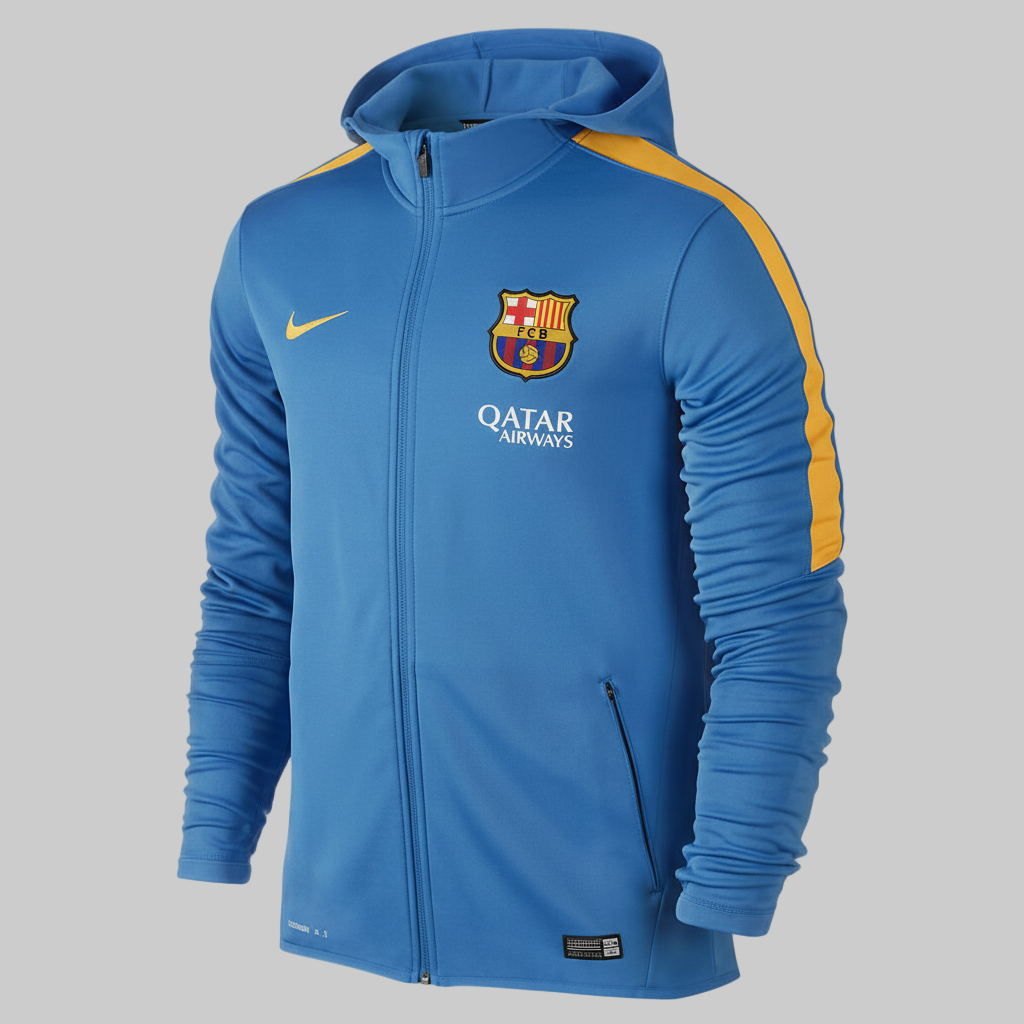 NIKE FC BARCELONA SUDADERA CON GORRA GRAPHIC KNIT DE CIERRE COMPLETO 205/16 Azul Claro 0