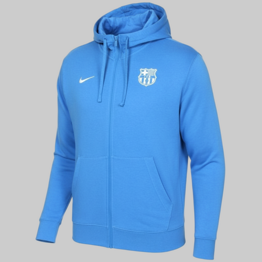 NIKE FC BARCELONA SUDADERA FRENCH TERRY DE GORRA CON CIERRE COMPLETO 2021/22 0
