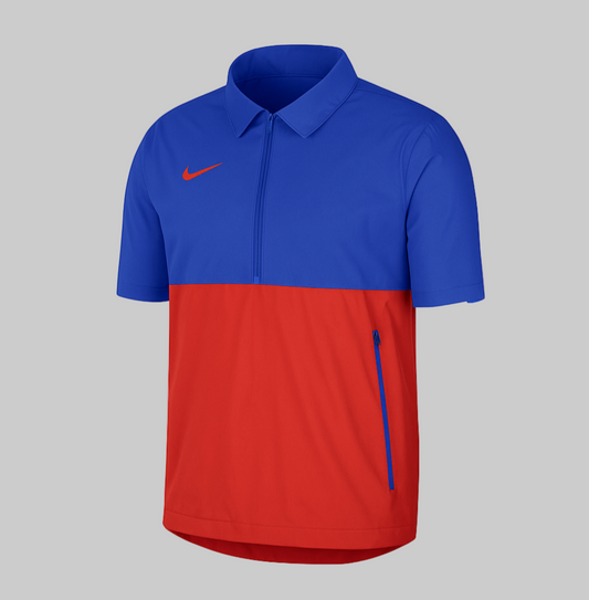 NIKE FOOTBALL SIDELINE COACH CHAMARRA LIGERA DE MEDIO CIERRE MANGA CORTA Azul 1