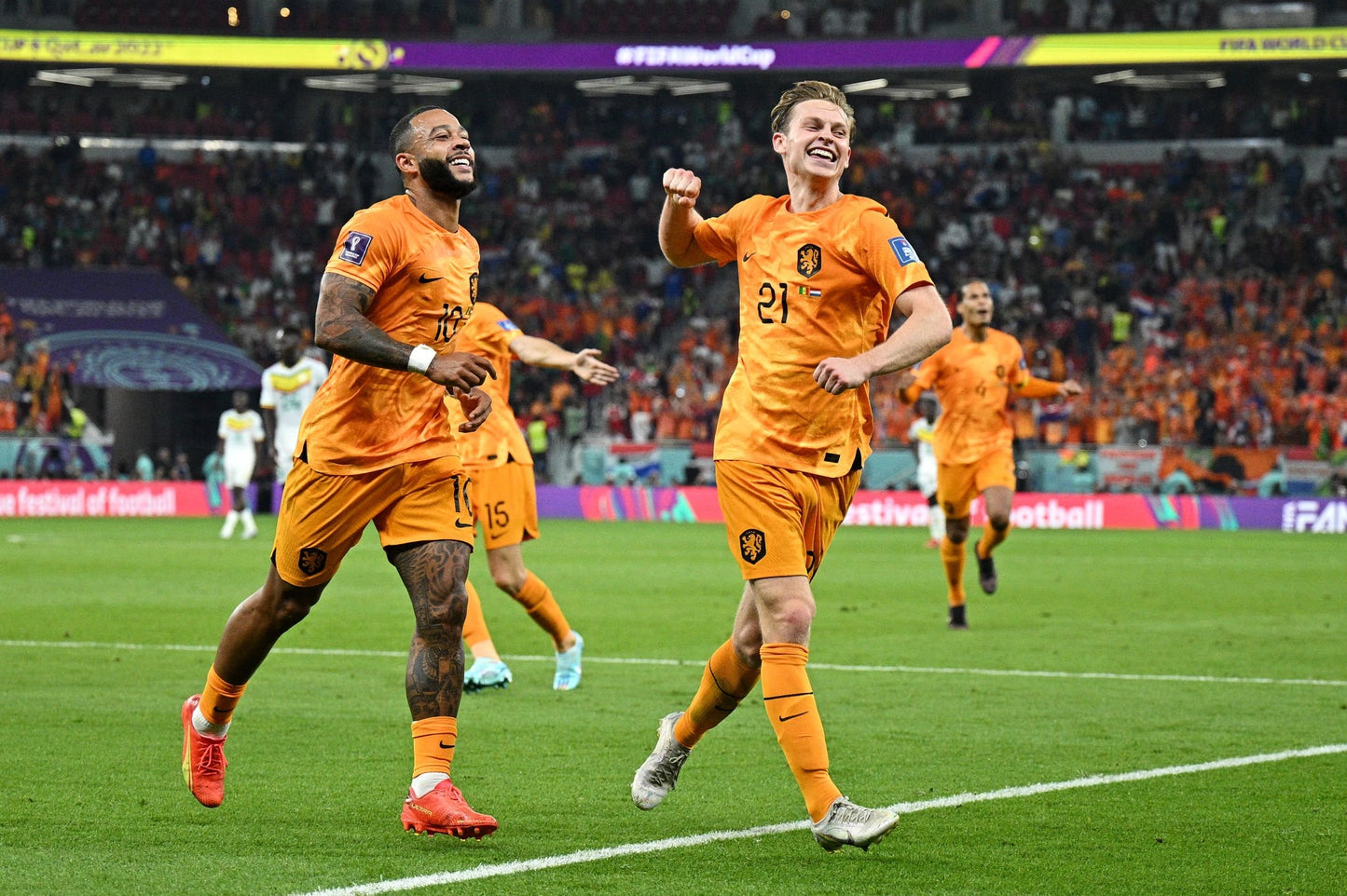 NIKE FRENKIE DE JONG PAISES BAJOS JERSEY MANGA LARGA DE CASA COPA MUNDIAL FIFA 2022 6