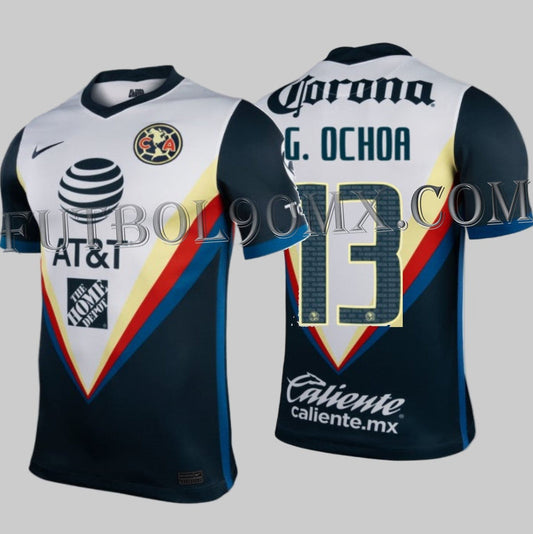 NIKE GUILLERMO OCHOA CLUB AMERICA JERSEY DE VISITA 2020/21 1