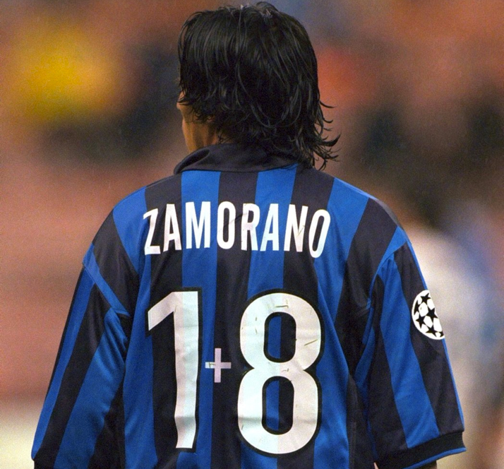 NIKE IVAN ZAMORANO INTER MILAN JERSEY DE VISITA 2014/15