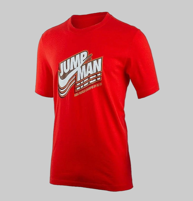 NIKE JORDAN JUMPMAN PLAYERA DE GRAFICOS CREW MANGA CORTA Rojo 1