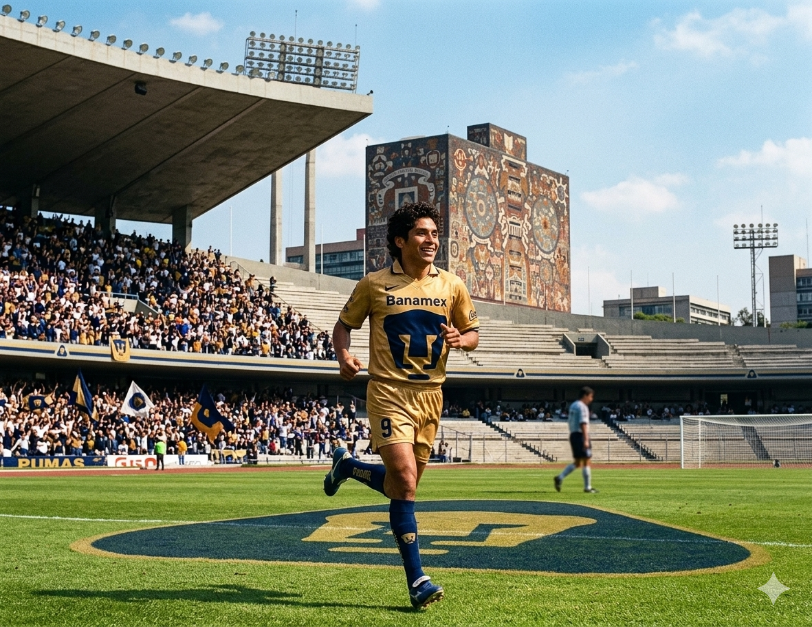 Jorge Campos Jersey Pumas UNAM 2014-15 Nike Home Legend Series Estadio CU