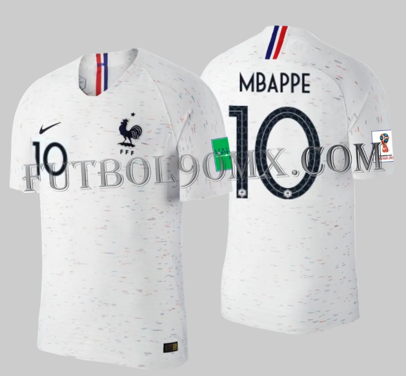 NIKE KYLIAN MBAPPE FRANCIA AUTHENTIC VAPOR MATCH JERSEY DE VISITA COPA MUNDIAL FIFA 2018 9