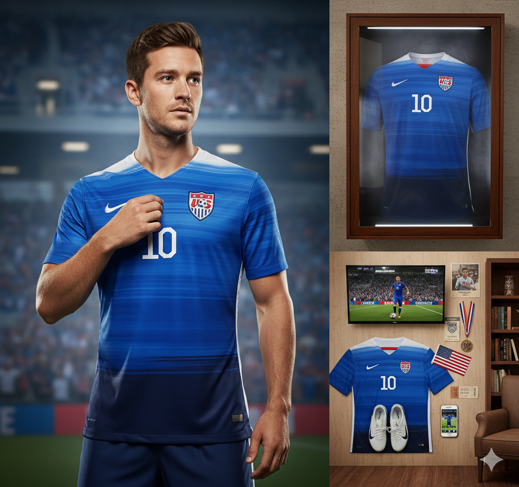 NIKE LANDON DONOVAN USA USMNT JERSEY DE VISITA 2015/16 4