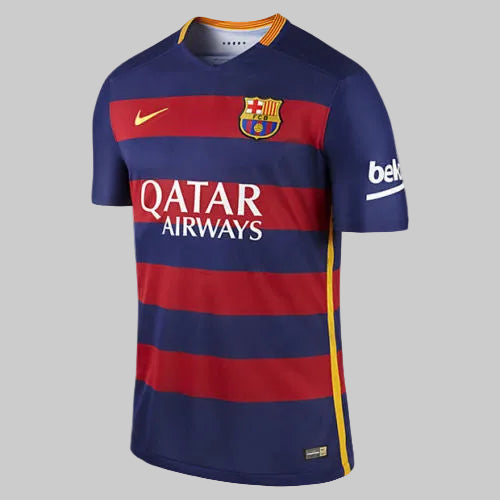 Vista frontal del jersey Nike Lionel Messi FC Barcelona Authentic Match de casa 2015/16 (Ref. 658790-422) stock Futbol90MX
