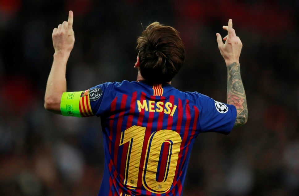 NIKE LIONEL MESSI FC BARCELONA JERSEY DE CASA UEFA CHAMPIONS LEAGUE 2018/19 5