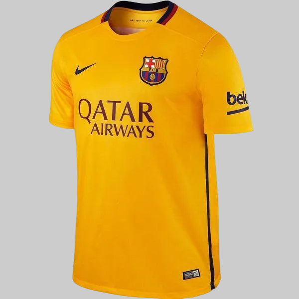 Jersey Nike FC Barcelona visita 2015-16 Lionel Messi 10 amarillo original nuevo con etiquetas