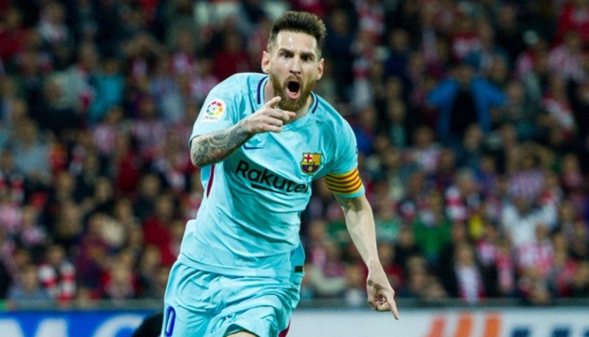 NIKE LIONEL MESSI FC BARCELONA JERSEY DE VISITA 2017/18 5