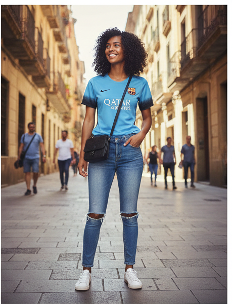 NIKE LIONEL MESSI FC BARCELONA JERSEY TERCERO PARA MUJER 2015/16 4