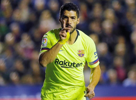 NIKE LUIS SUAREZ FC BARCELONA AUTHENTIC VAPOR MATCH JERSEY DE VISITA 2018/19 5
