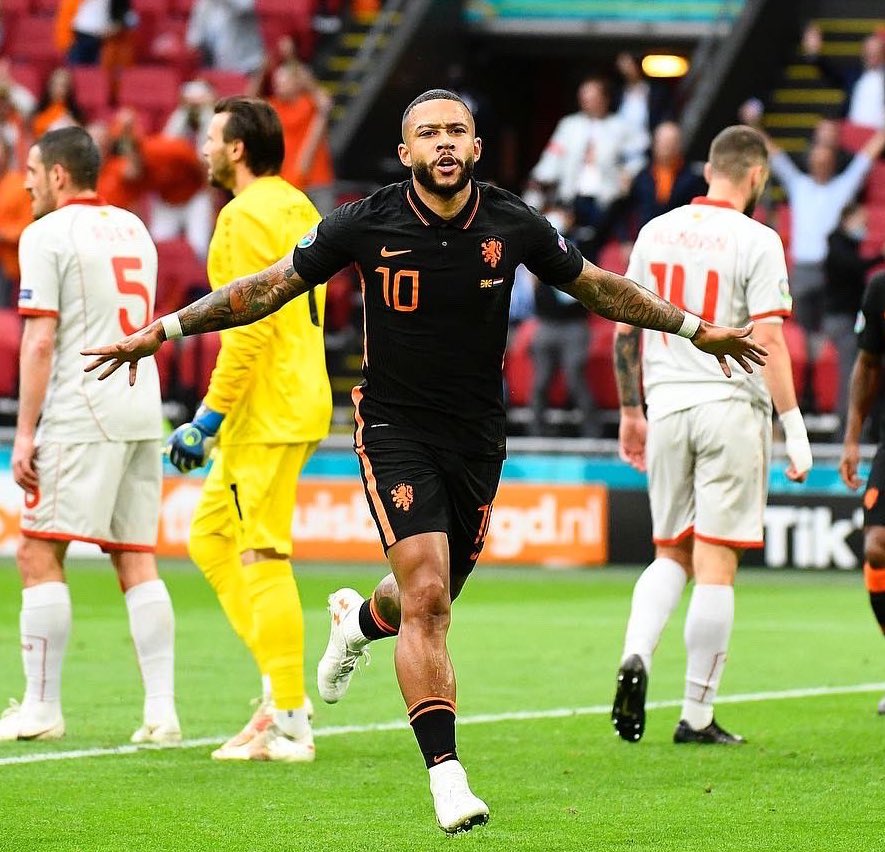 NIKE MEMPHIS DEPAY PAISES BAJOS VAPOR MATCH JERSEY DE VISITA EURO 2020 2021 7